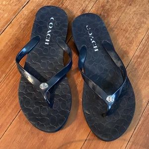 Coach flat shoes flip flops 7